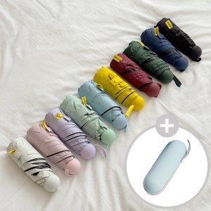 (1+1)마카롱 UV 자외선차단 초경량 암막 양산 가벼운 미니 우양산