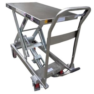 UDT 핸드 테이블트럭(스텐) MT-30S 용량(250kg) 최고높이(890mm)