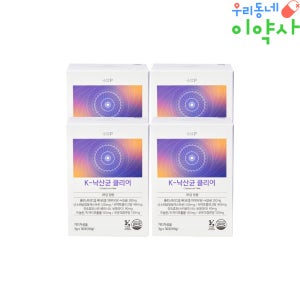 K-낙산균 클리어 GLP-1 보울라디 유산균 대장 솔루션 이너케어 30포, 4개