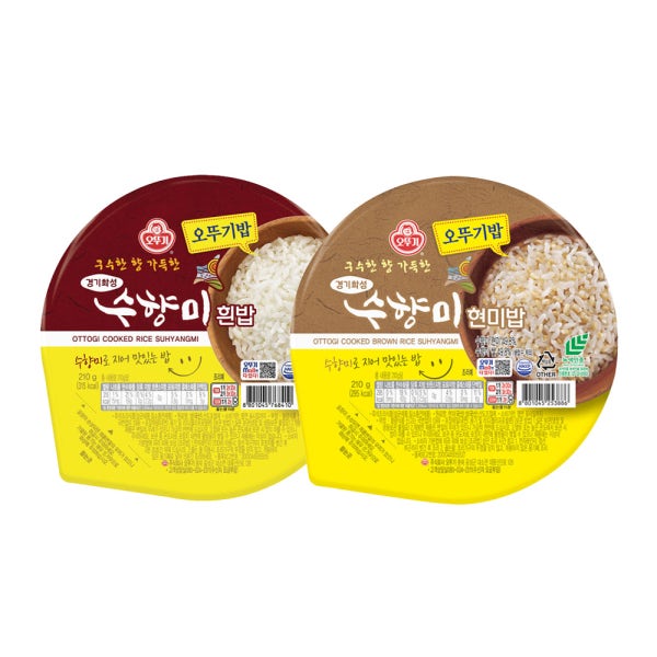 [슈퍼적립] 오뚜기 오뚜기밥 수향미밥 210g 1개 + 수향미현미밥 210g 1개 외 14종