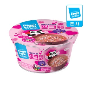[어린이용] 푸디버디 핑크퐁당라면 컵 80g
