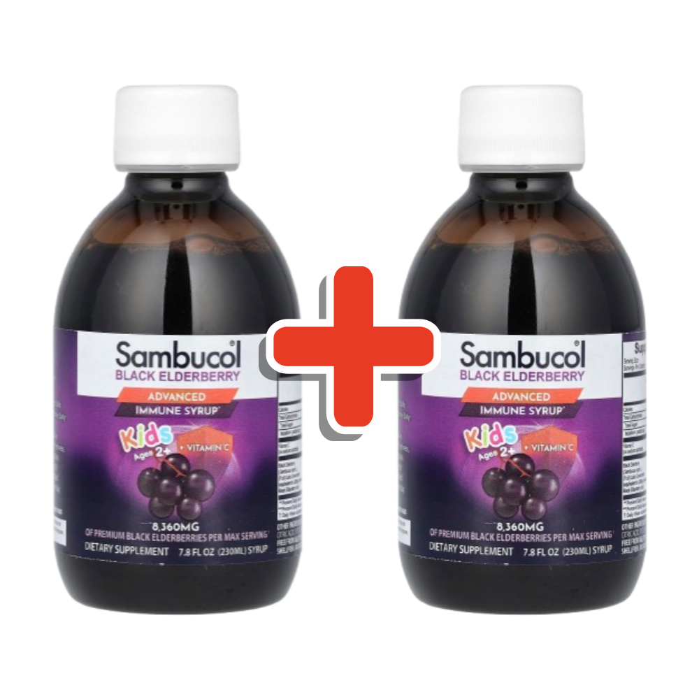 삼부콜 삼부커스 <b>블랙 엘더베리</b> <b>키즈</b> <b>어린이용</b> 시럽 230ml 2개