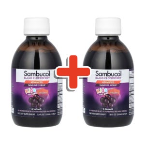 삼부콜 삼부커스 블랙 엘더베리 키즈 어린이용 시럽 230ml 2개