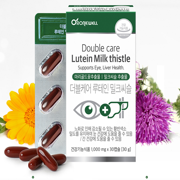 <b>더블케어 루테인 밀크씨슬</b>30캡슐