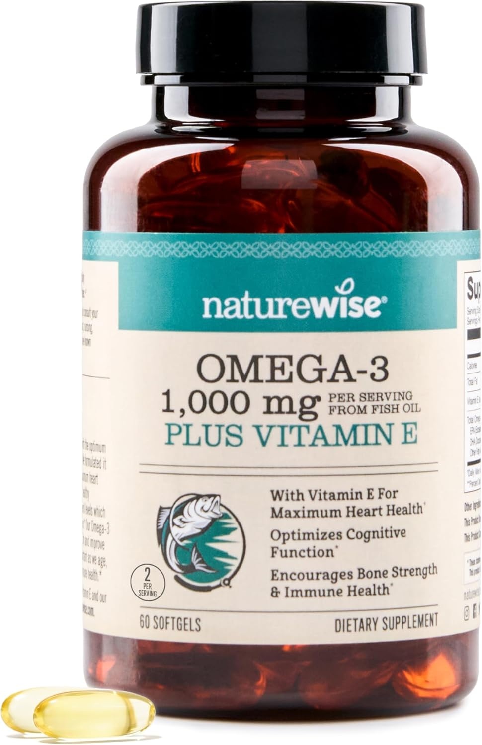 홍삼스 <b>네이처와이즈</b> 오메가3 1000mg 60정 60개(1팩) 오메가 3