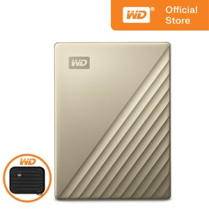 WD 외장하드 New My Passport Ultra 대용량 외장 HDD 4TB, 골드