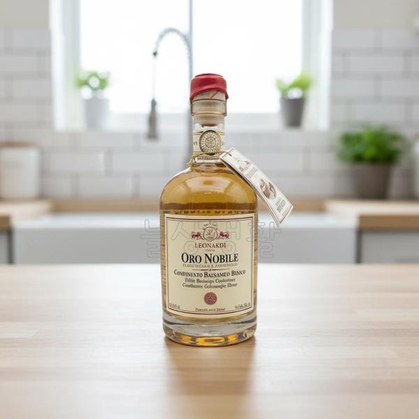 레오나르디 오로 노빌레 화이트 발사믹 식초 500ml 와인 샐러드 드레싱 외 1종