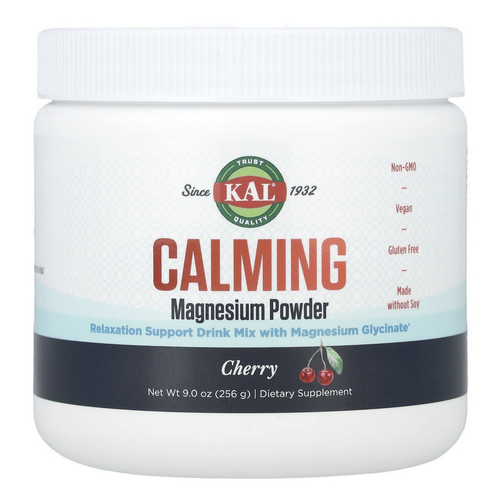 KAL칼 카밍 <b>마그네슘 파우더</b> 체리 9온즈 256그램