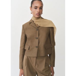 MANGO WOMAN 블레이저 PUGLIA Dark Brown 87076352