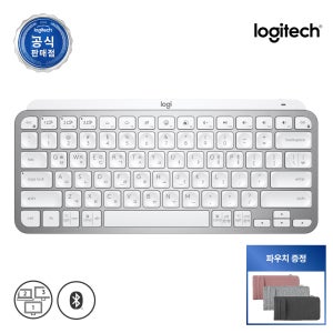 [슈퍼적립+전용파우치]로지텍 코리아 MX Keys mini 무선키보드 페일그레이, 팬터그래프(Pantograph)