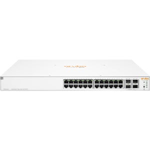 HPE ARUBA 기가비트 24포트 1/10G 4SFP POE 관리형 L2 고사양 스위칭허브 195W