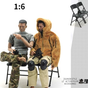 12인치 밀리터리 의자 액션피규어 디오라마 조커 취조실 히스레저 배트맨 다크나이트