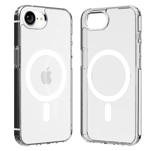맥세이프 호환 케이스 투명 범퍼 2배 자력 화이트, 아이폰16e
