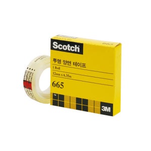 3M 스카치 투명양면테이프리필 665R /12mm x 6.35M