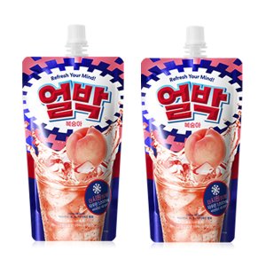 동아제약 얼박 얼음박카스 얼려먹는 복숭아 맛 음료 210ml 10개입