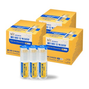 MK 멀티비타 12 부스터샷 고함량 액상 종합 멀티비타민 12개입, 3개