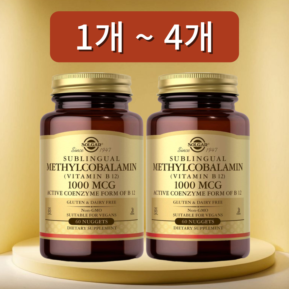솔가 메틸코발라민 <b>비타민</b> B12 1000<b>mcg</b> 60정, 2개