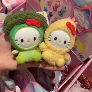 브로콜리 새우 키티 산리오 키링 가방 꾸미기 백참 인형 뽀글이 열쇠고리