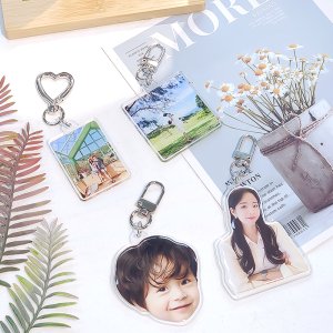 아크릴 키링 만들기 제작 커스텀 자유형 굿즈 대량 주문 투명 소량제작