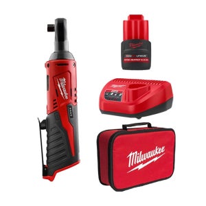 밀워키 M12 IR-251B 충전 임팩트라쳇 12V 2.5Ah 고출력 배터리 1개 세트