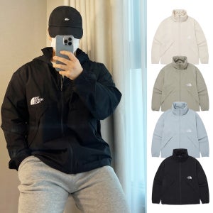 노스페이스 바람막이 데이 테크 자켓 우븐 간절기 봄가을 겉옷 외투 재킷 점퍼 후드 등산