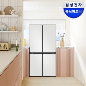삼성 비스포크 AI 하이브리드 냉장고 900L 1등급 UV탈취 코타 화이트(RM70F91R1A)