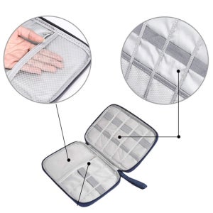 시계보관 파우치 스트랩 줄 케이블 충전기 보관함