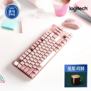 [N배송] 로지텍코리아 공식 시그니처 K855 무선 기계식 키보드 로즈, 적축