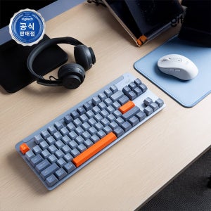 [N배송] 로지텍코리아 공식 시그니처 K855 무선 기계식 키보드 블루 그레이, 적축