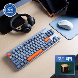 [N배송] 로지텍코리아 공식 시그니처 K855 무선 기계식 키보드 블루 그레이, 적축