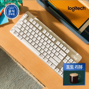[N배송] 로지텍코리아 공식 시그니처 K855 무선 기계식 키보드 오프화이트, 적축