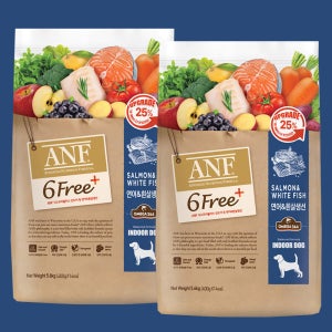 ANF 독 6프리 식스프리플러스 연어+흰살생선, 5.6kg, 2개