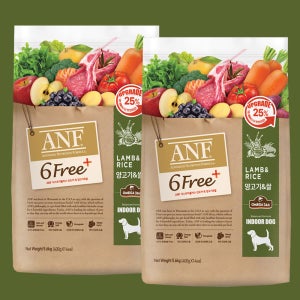 ANF 독 6프리 식스프리플러스 양고기+쌀, 5.6kg, 2개