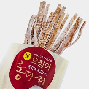 쫄깃쫄깃 담백한 마른 오징어 스틱 40g 건 누드 오징어 몸통 슬라이스