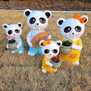 정원소품 정원꾸미기 팬더 조형물 인테리어 소품 동물 마당 화단