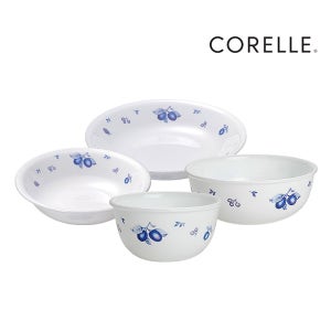 코렐 블루베리 신 1인세트 4P 직장인 대학생 자취 1인가구 접시 그릇 선물 추천