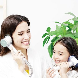 녹물제거 염소제거 샤워기헤드 속필터2개+긴필터3개 가정용 여행용 필터샤워기 안심샤워기