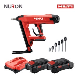 힐티 뉴론 무선 충전 콘크리트 타정기 BX 4-22 배터리 충전기 타정핀 콤보 세트