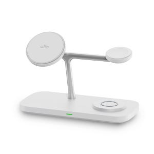 알로코리아 Qi2 20W 3in1 맥세이프 갤럭시 아이폰 고속 멀티 무선 충전기