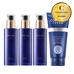 참존 탑클래스 7세대 리프팅 로션 3개+콘트롤 크림 1개 세트 미백 주름개선 셀프 마사지