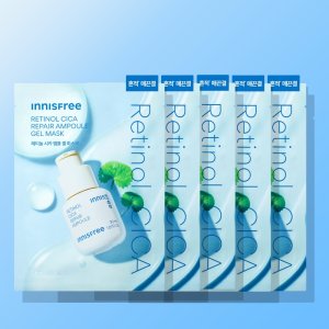 [흔적 매끈결] 이니스프리 레티놀 시카 흔적 앰플 겔 마스크 23mL 5매, 1개