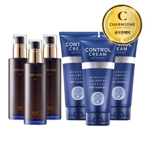 참존 탑클래스 9종세트 리프팅 스킨 3개+로션 3개+콘트롤 크림 3개 미백 주름개선 클렌징