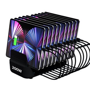 수피 GaN 200W 업소용 멀티충전기 보조배터리 CS200 블랙