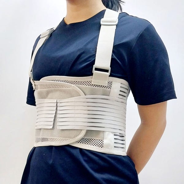 의료기기 의료용 갈비뼈 보호대 복대 늑골 골절 가슴 허리 남성 여성 압박 밴드 S