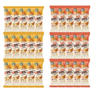 올반 냉동핫도그 찰핫도그 크런치핫도그 간식 식사대용 각15봉 총30개