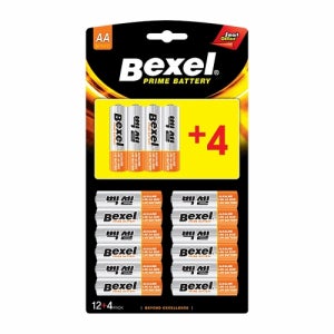 벡셀 알카라인 건전지 AA 12+4 16개입 1세트 LR6 1.5V