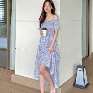 클로에 휴양지 동남아 베트남 나트랑 여행용 바캉스 빅사이즈 비치 롱 나시 원피스