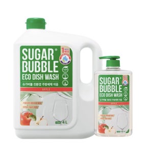 순한세제 슈가 버블 애플 주방세제 4L + 940ml 코스트코