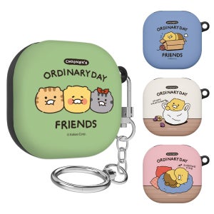 카카오 춘식이 오디너리데이 버즈 버즈2 프로 라이브 슬림하드 케이스 키링고리