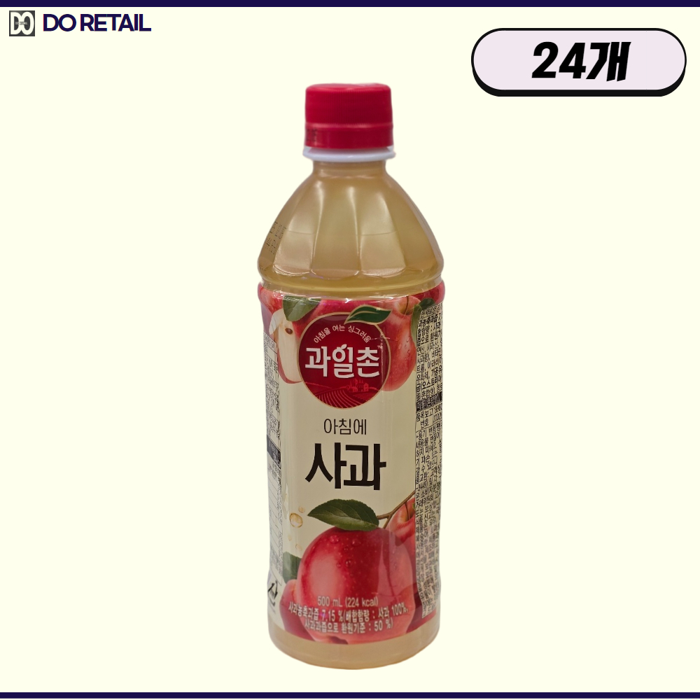 과일촌 아침에 사과 한 개 500ml 24개입